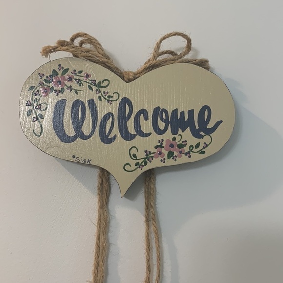 Cottagechic Welcome Handmade Sign - Picture 2 of 6